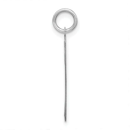 14K Weißgold 14kw Lower Gehäuse Buchstabe F Initiale Charm