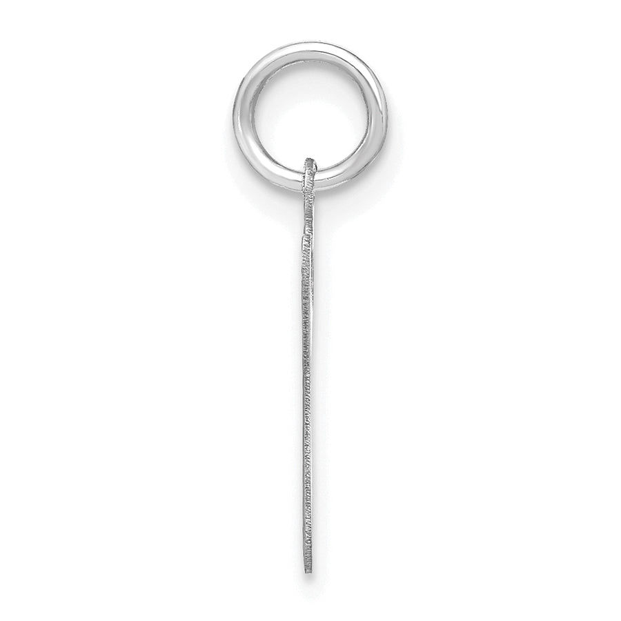 14K Weißgold 14kw Lower Gehäuse Buchstabe G Initiale Charm
