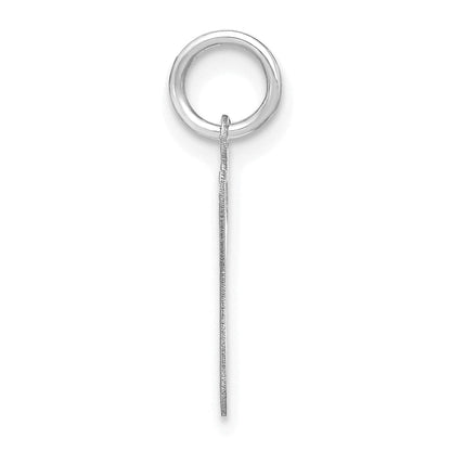14K Weißgold 14kw Lower Gehäuse Buchstabe G Initiale Charm