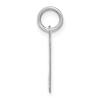 14K Weißgold 14kw Lower Gehäuse Buchstabe H Initiale Charm