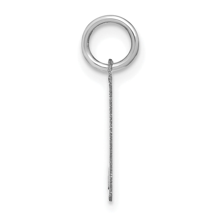 14K Weißgold 14kw Lower Gehäuse Buchstabe K Initiale Charm