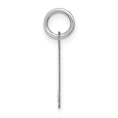 14K Weißgold 14kw Lower Gehäuse Buchstabe K Initiale Charm