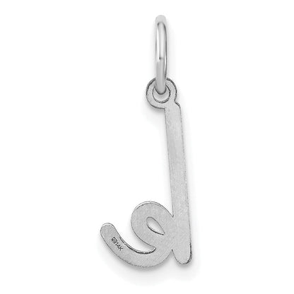 14K Weißgold 14kw Lower Gehäuse Buchstabe K Initiale Charm