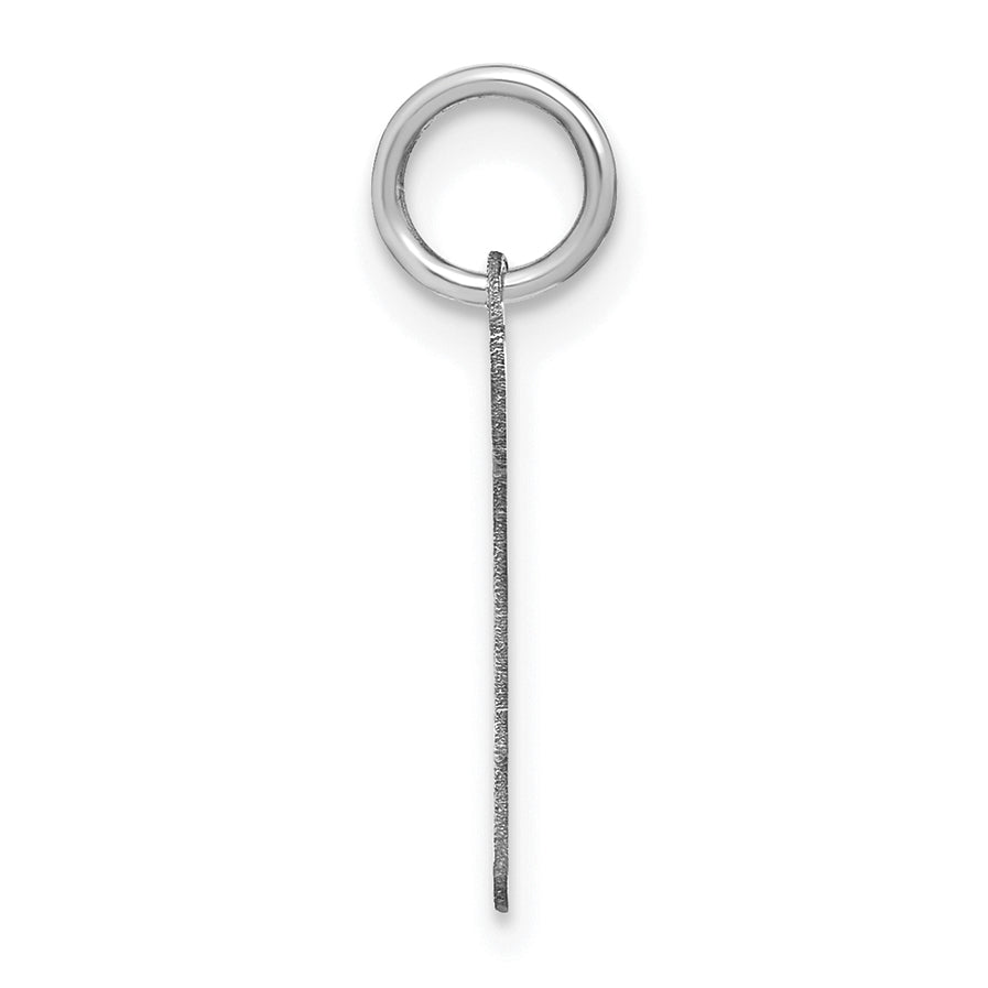 14K Weißgold 14kw Lower Gehäuse Buchstabe P Initiale Charm