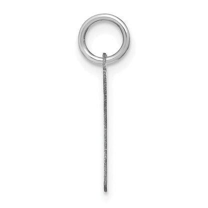 14K Weißgold 14kw Lower Gehäuse Buchstabe P Initiale Charm