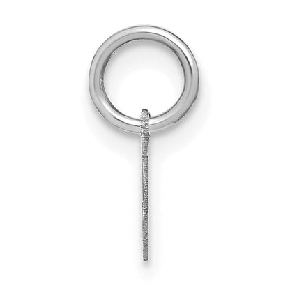 14K Weißgold 14kw Lower Gehäuse Buchstabe S Initiale Charm