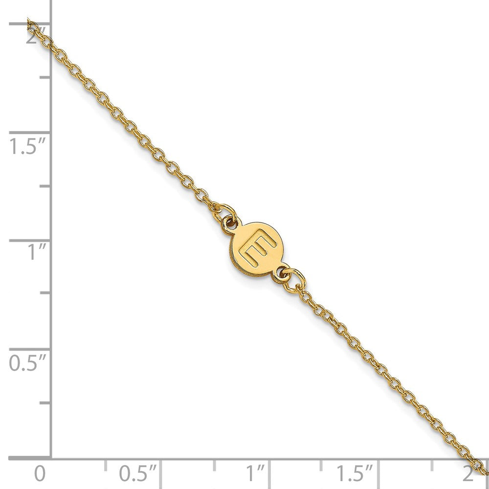 Vergoldet Sterlingsilber /gold 1 Buchstabe Blase Armband