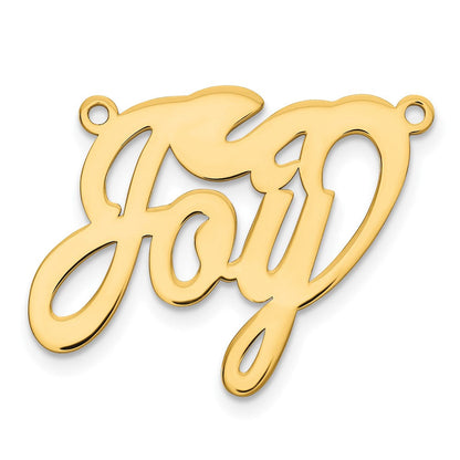 14K Gelbgold 14K Gelbgold Poliert Name Platte