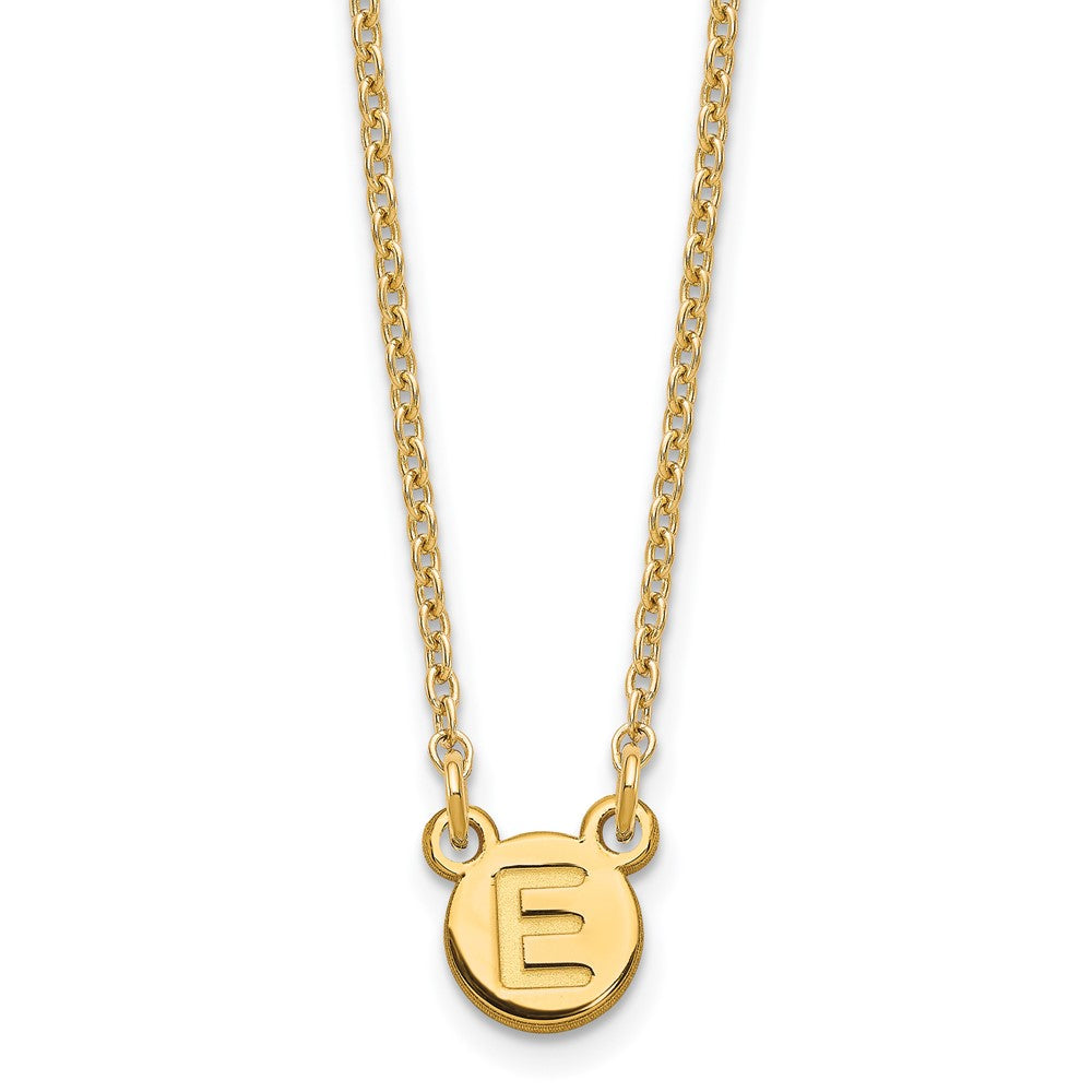 Vergoldet Sterlingsilber /gold 1 Buchstabe Blase Halskette