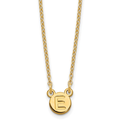 Vergoldet Sterlingsilber /gold 1 Buchstabe Blase Halskette