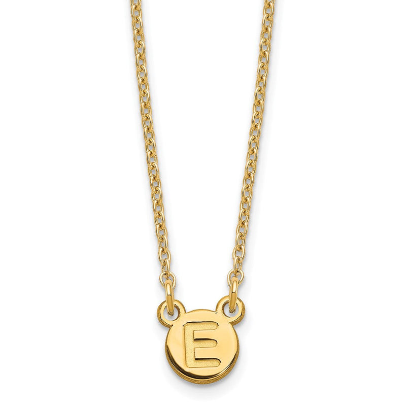 Vergoldet Sterlingsilber /gold 1 Buchstabe Blase Halskette