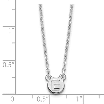 Sterlingsilber Silber/rhodiniert 1 Buchstabe Blase Halskette