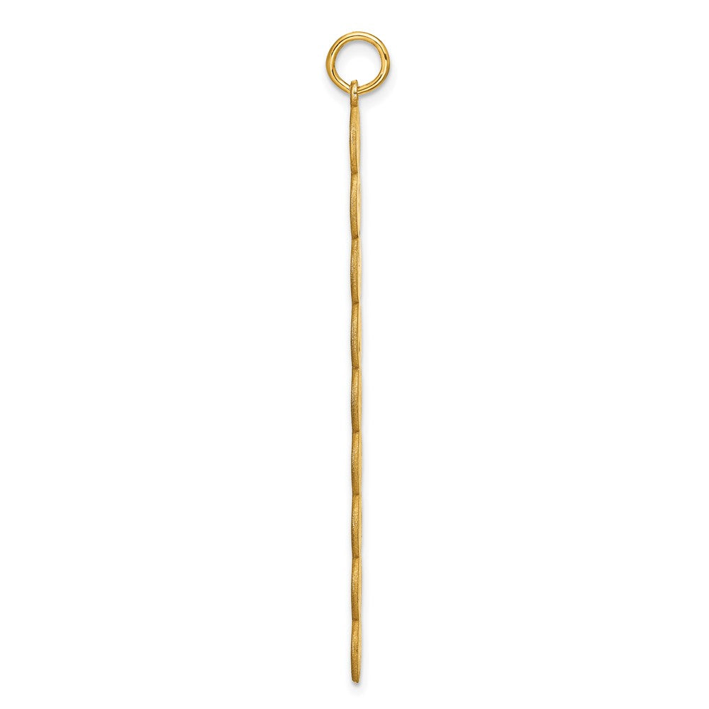 14K Gelbgold 9 Buchstabe Blase Anhänger