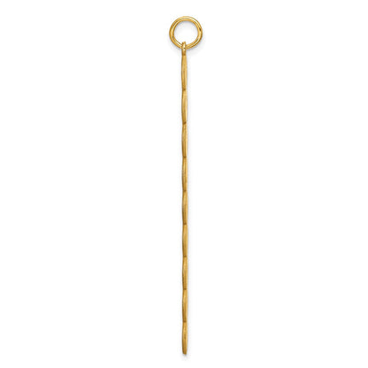 14K Gelbgold 9 Buchstabe Blase Anhänger