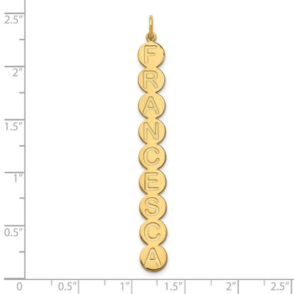 Vergoldet Sterlingsilber /gold 9 Buchstabe Blase Anhänger