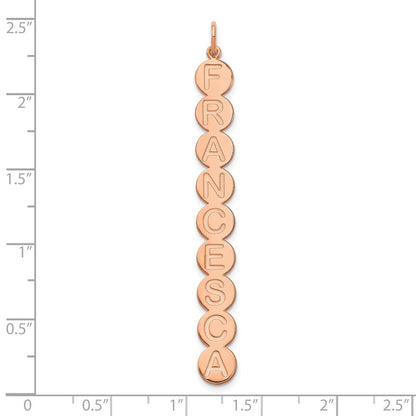 14K Roségold 9 Buchstabe Blase Anhänger