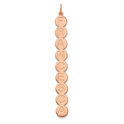 14K Roségold 9 Buchstabe Blase Anhänger
