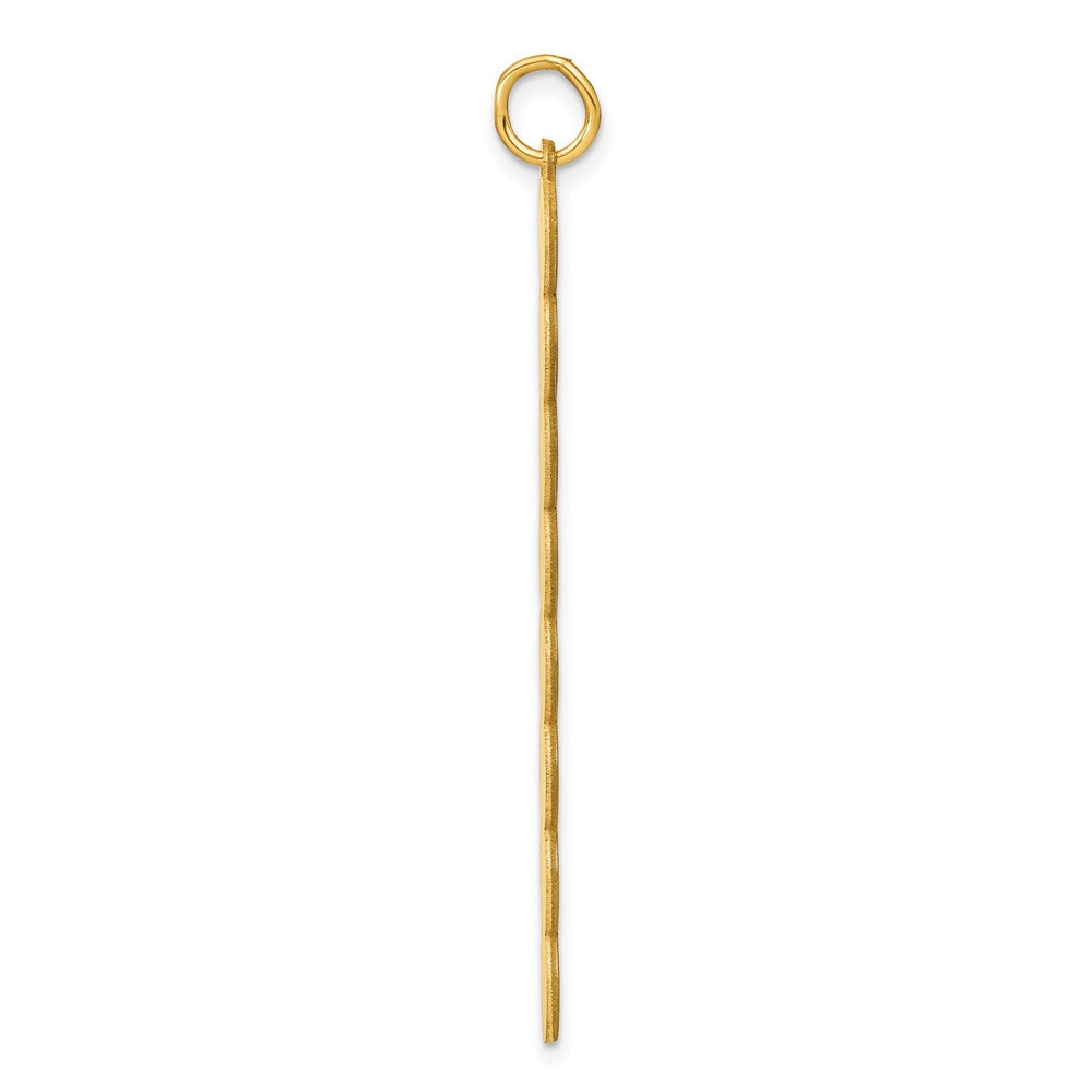 14K Gelbgold 8 Buchstabe Blase Anhänger