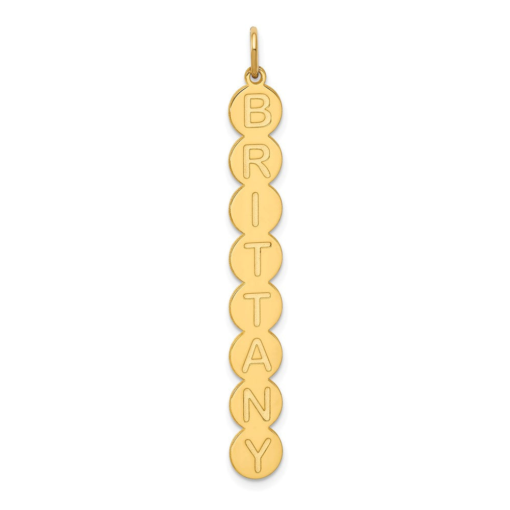 14K Gelbgold 8 Buchstabe Blase Anhänger