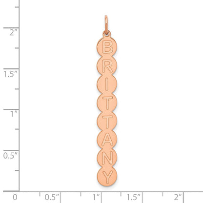 14K Roségold 8 Buchstabe Blase Anhänger