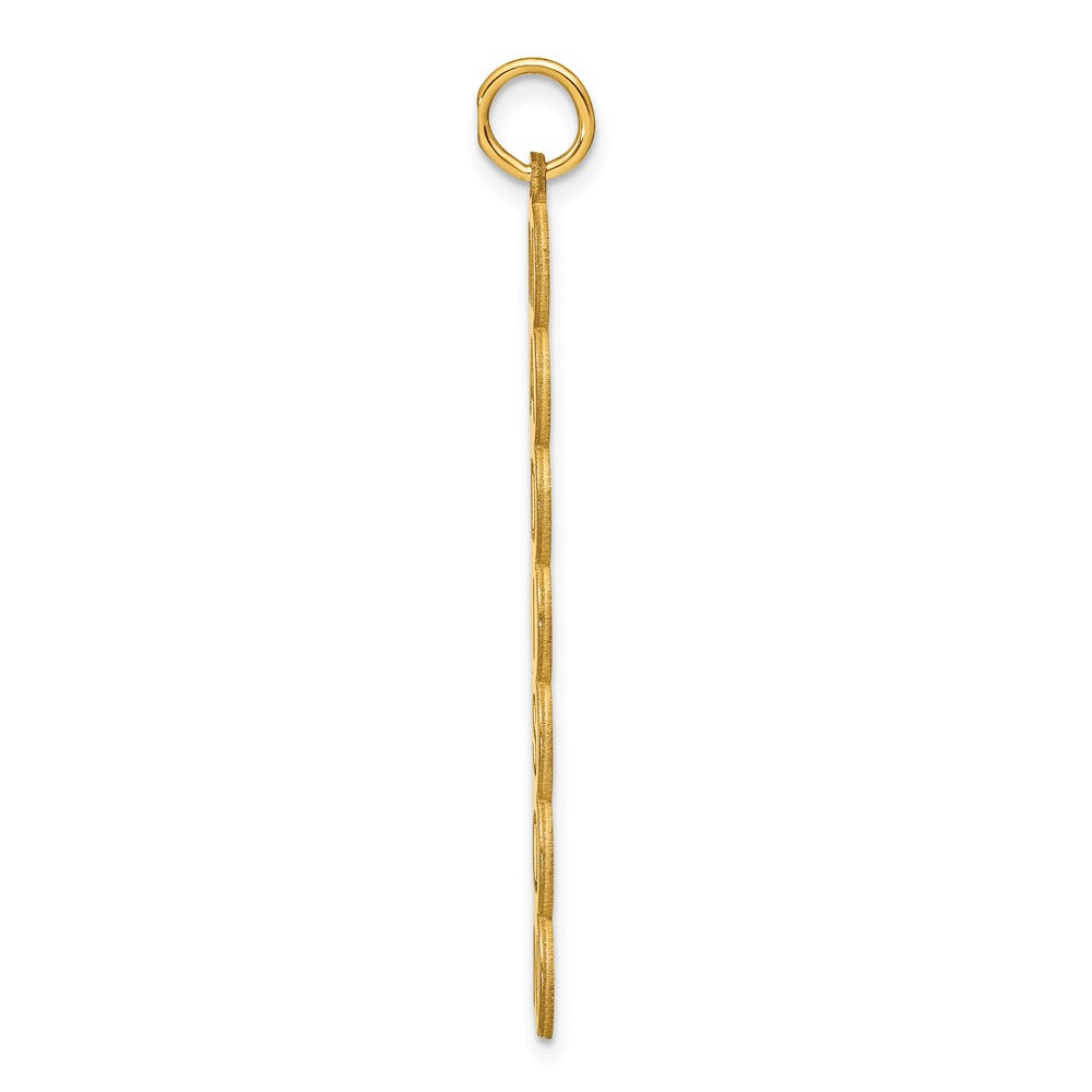 Vergoldet Sterlingsilber /gold 7 Buchstabe Blase Anhänger