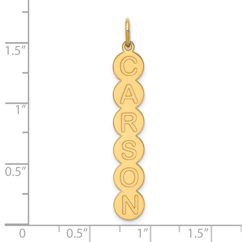 Vergoldet Sterlingsilber /gold 6 Buchstabe Blase Anhänger
