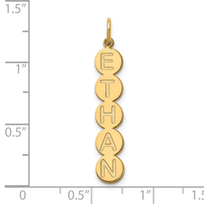 Vergoldet Sterlingsilber /gold 5 Buchstabe Blase Anhänger