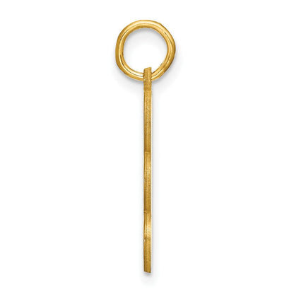 14K Gelbgold 3 Buchstabe Blase Anhänger