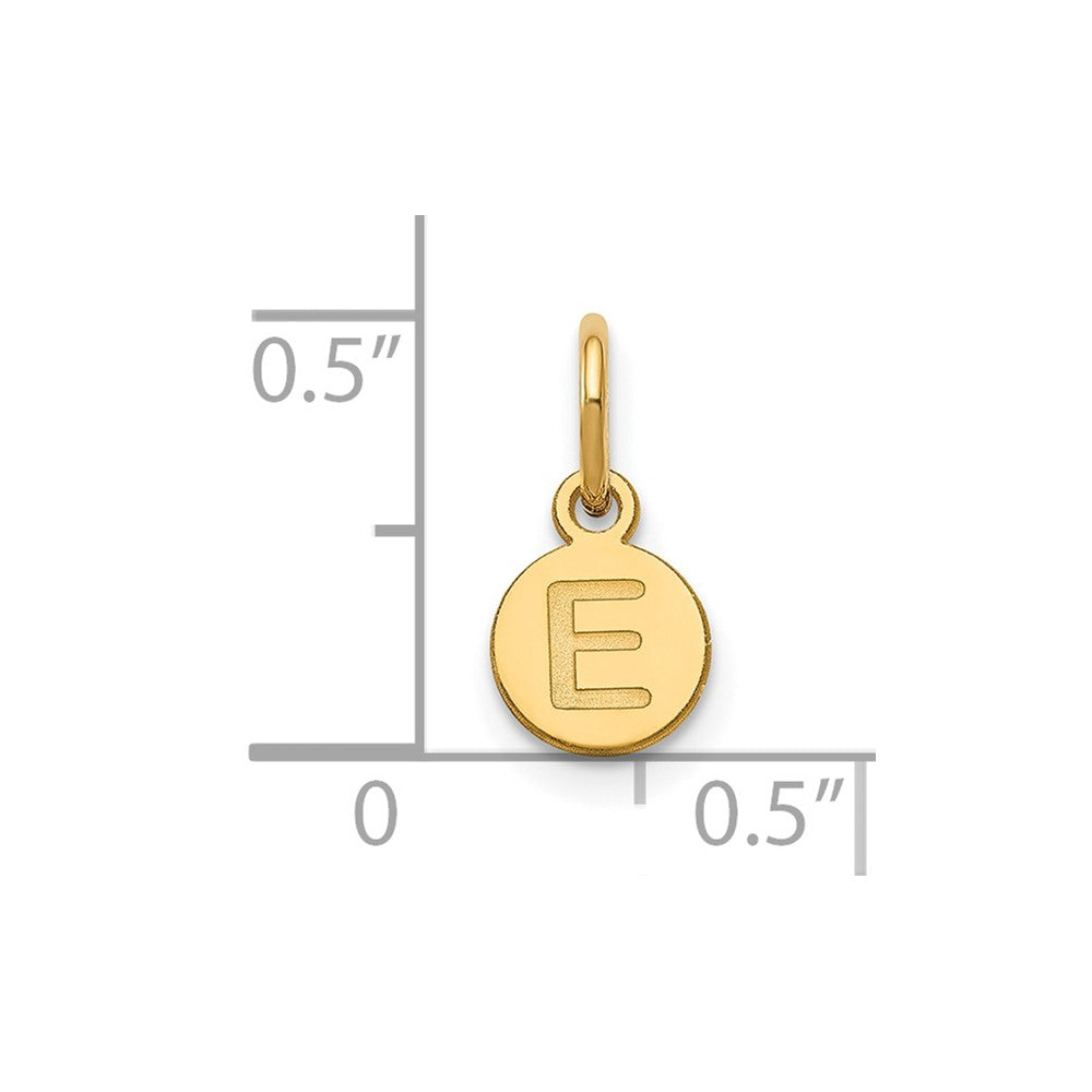 Vergoldet Sterlingsilber /gold 1 Buchstabe Blase Anhänger