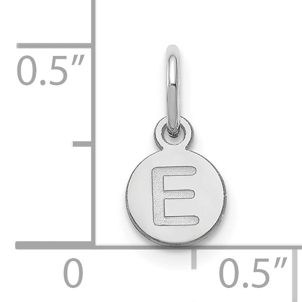 Sterlingsilber Silber/rhodiniert 1 Buchstabe Blase Anhänger