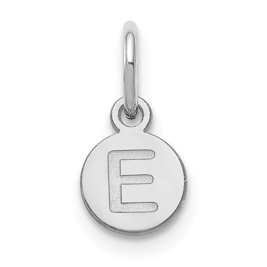 Sterlingsilber Silber/rhodiniert 1 Buchstabe Blase Anhänger