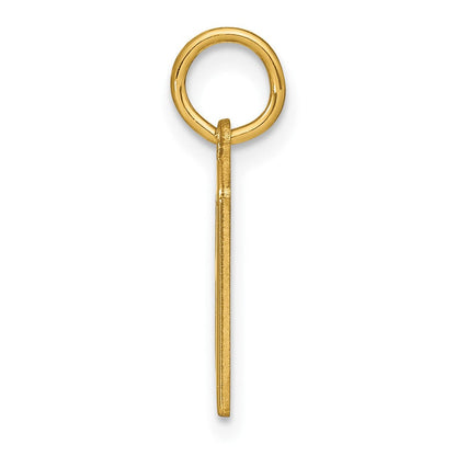 14K Gelbgold 14ky Buchstabe A Initiale Anhänger