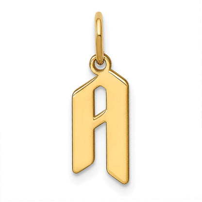 14K Gelbgold 14ky Buchstabe A Initiale Anhänger