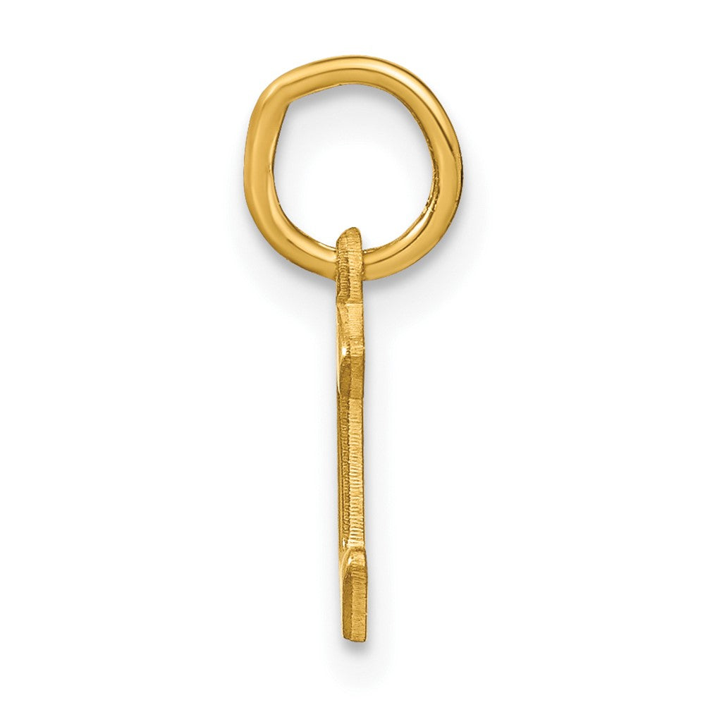 14K Gelbgold 14ky Buchstabe C Initiale Anhänger