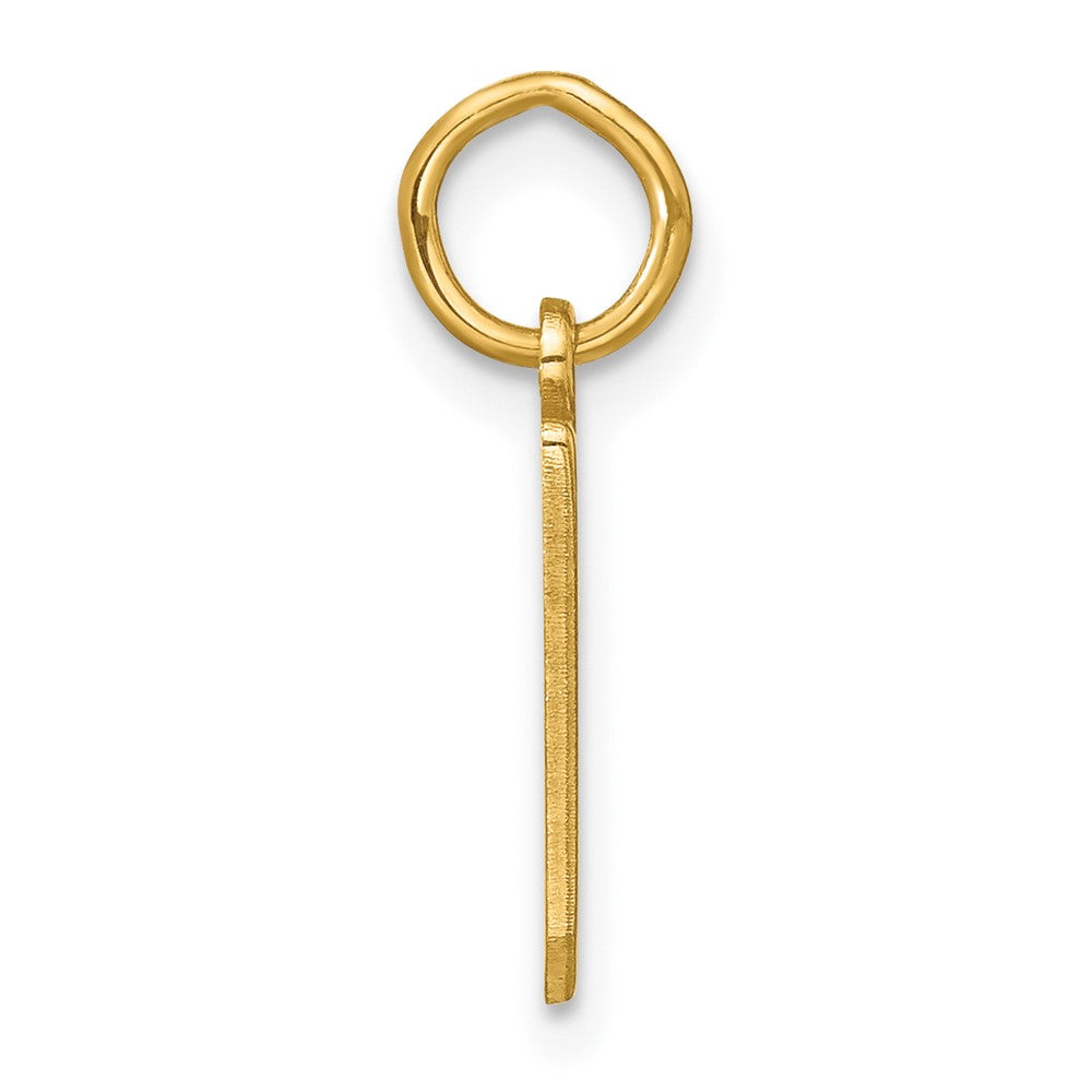 14K Gelbgold 14ky Buchstabe D Initiale Anhänger