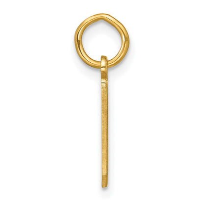 14K Gelbgold 14ky Buchstabe D Initiale Anhänger