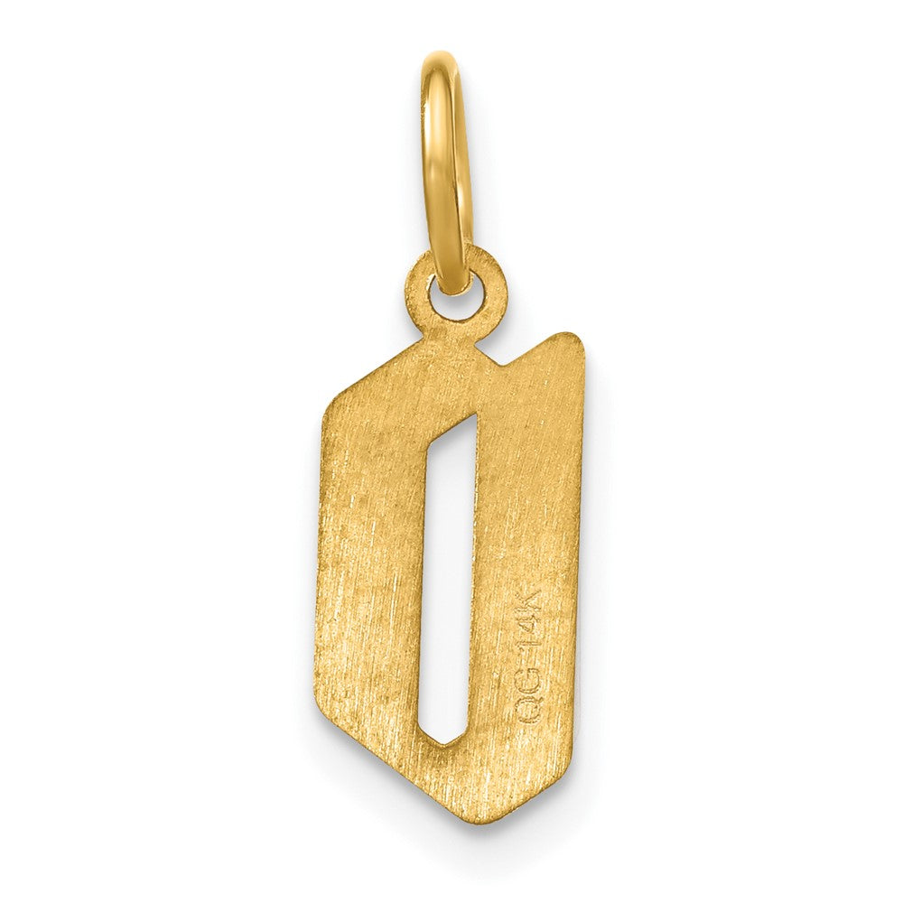 14K Gelbgold 14ky Buchstabe D Initiale Anhänger