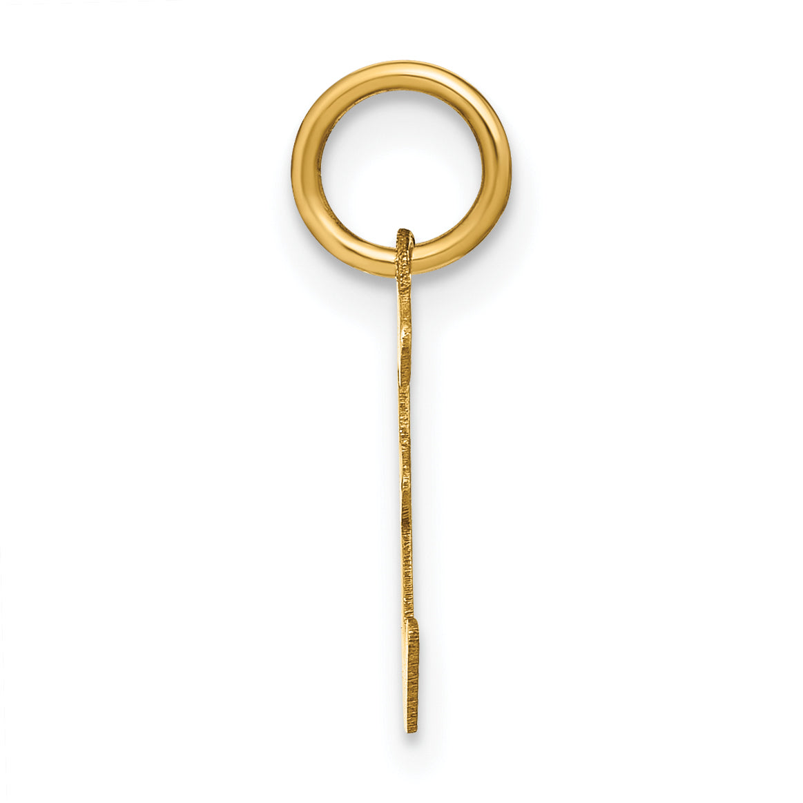 14K Gelbgold 14ky Buchstabe E Initiale Anhänger