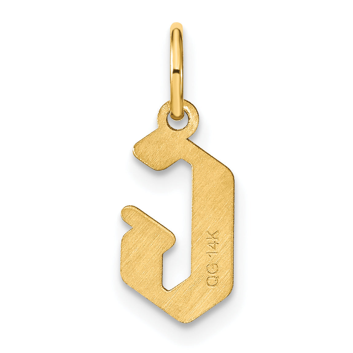 14K Gelbgold 14ky Buchstabe G Initiale Anhänger