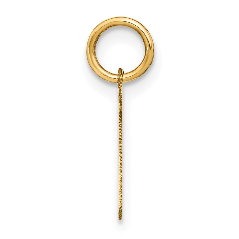 14K Gelbgold 14ky Buchstabe H Initiale Anhänger