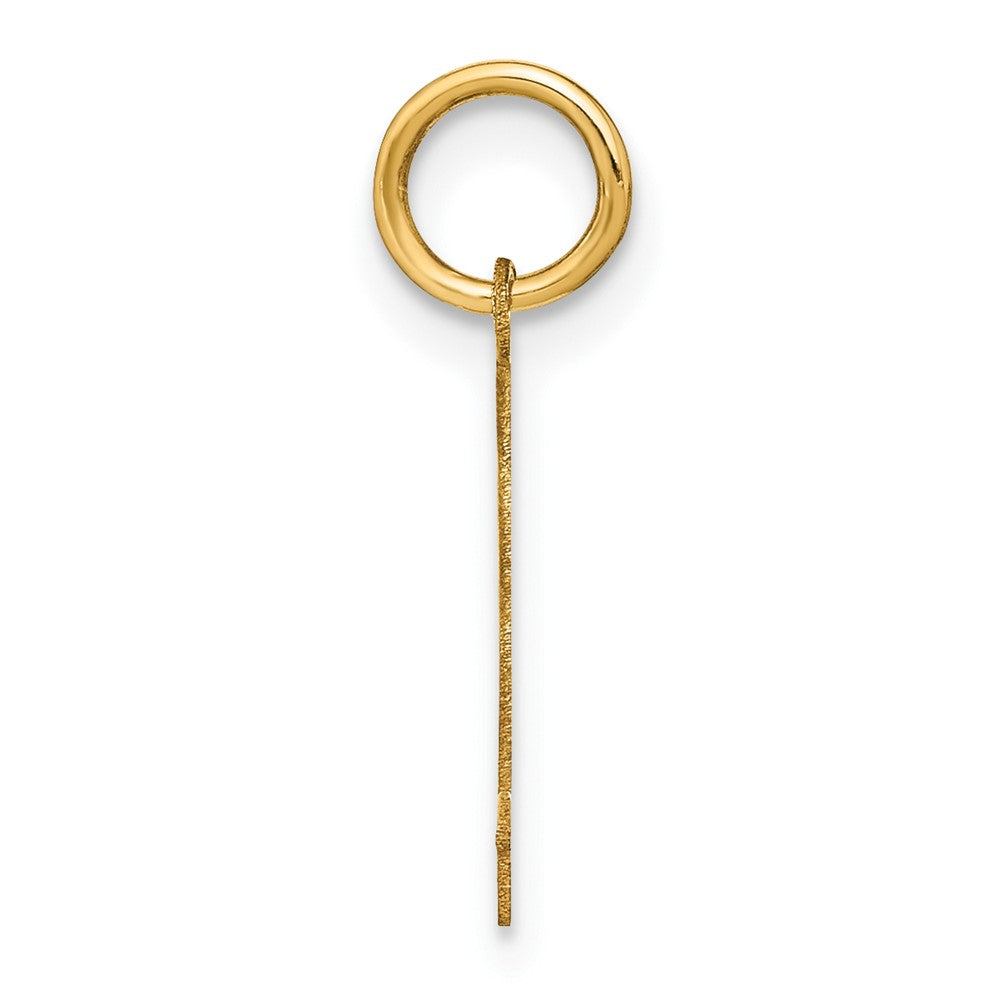 14K Gelbgold 14ky Buchstabe J Initiale Anhänger