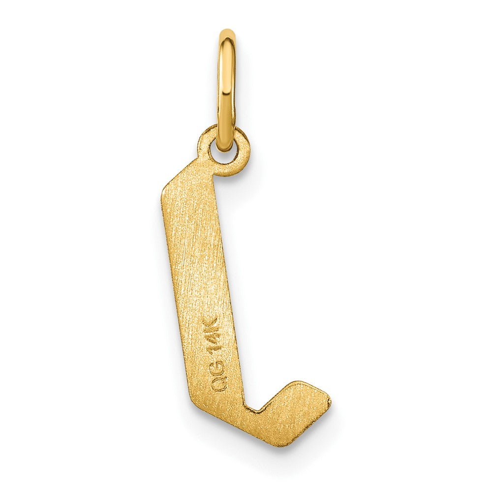 14K Gelbgold 14ky Buchstabe J Initiale Anhänger