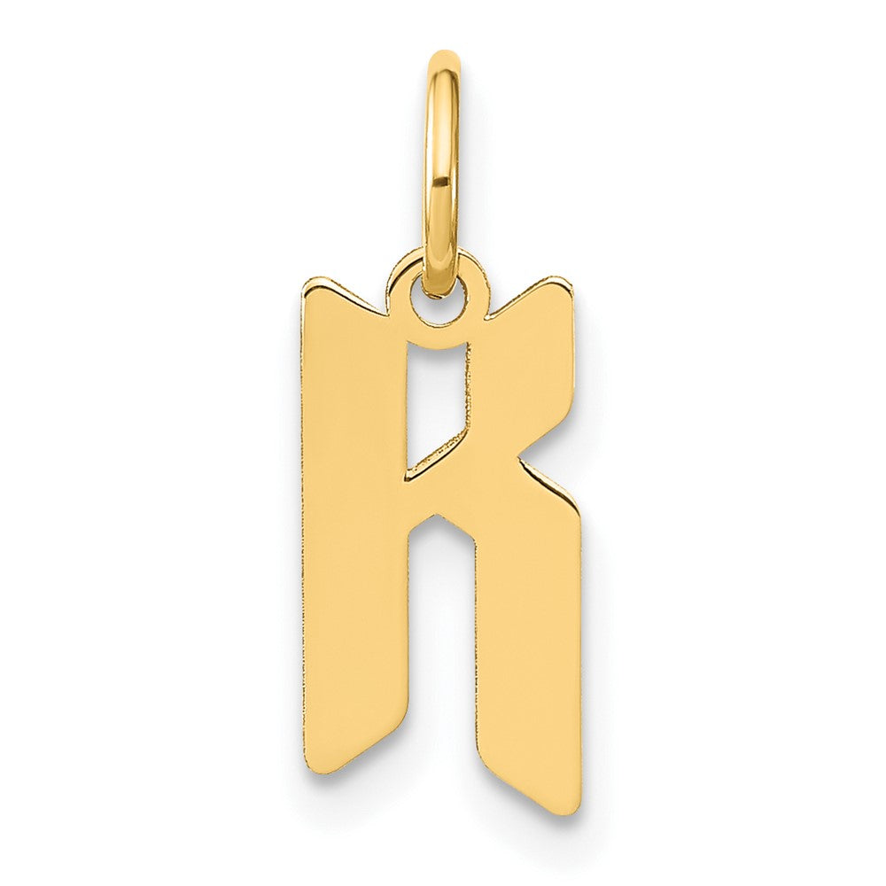 14K Gelbgold 14ky Buchstabe K Initiale Anhänger