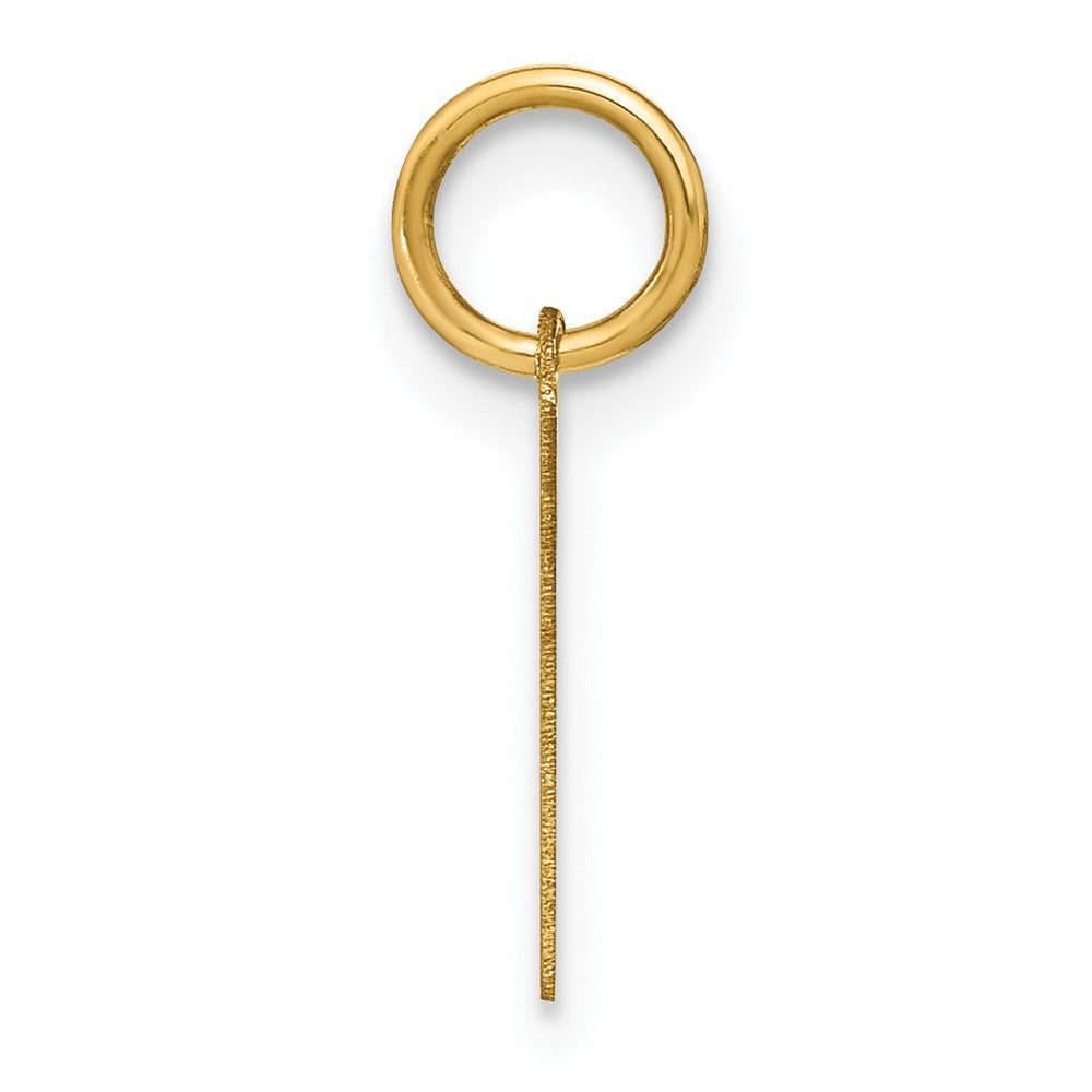 14K Gelbgold 14ky Buchstabe L Initiale Anhänger