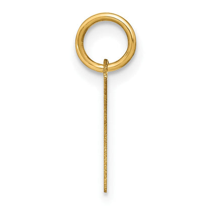 14K Gelbgold 14ky Buchstabe L Initiale Anhänger