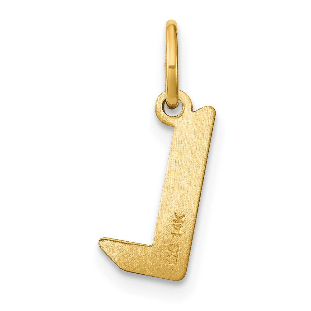 14K Gelbgold 14ky Buchstabe L Initiale Anhänger
