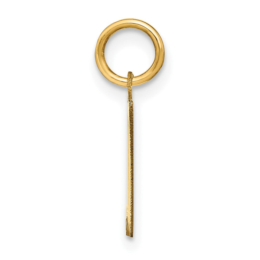 14K Gelbgold 14ky Buchstabe M Initiale Anhänger