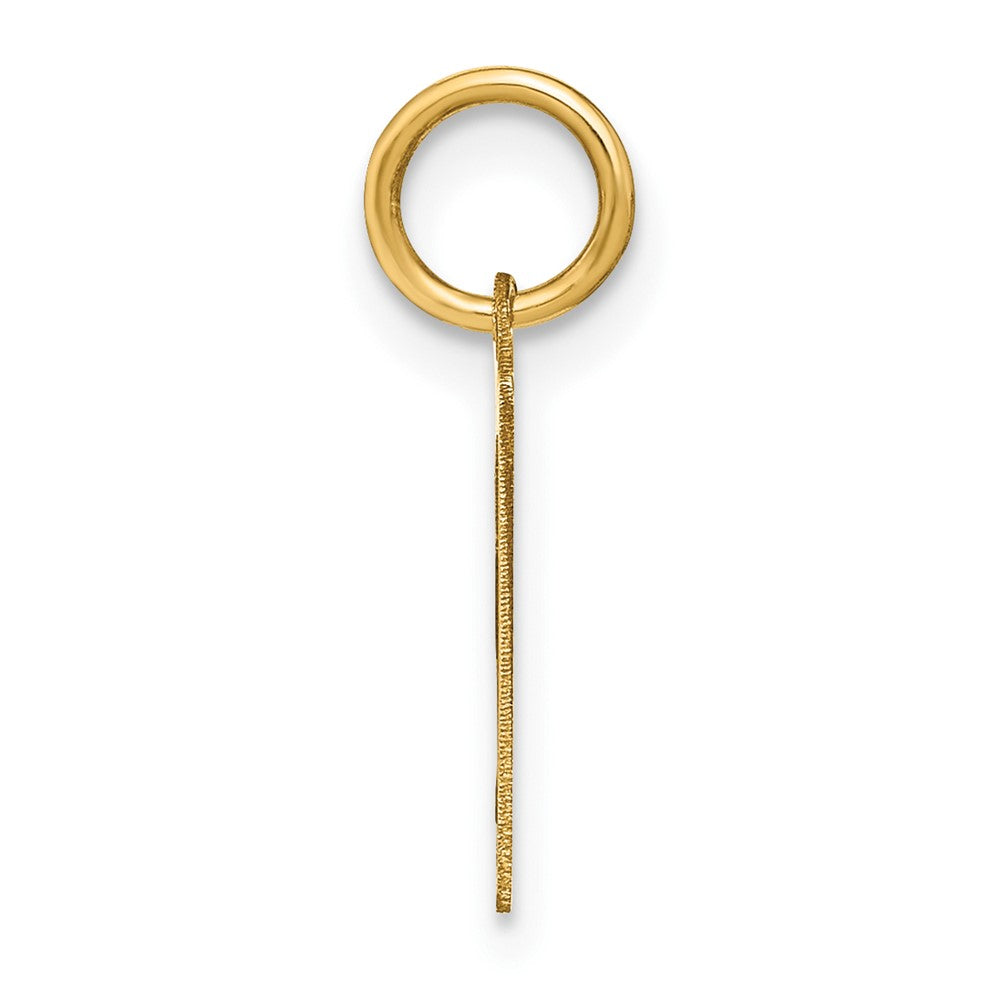 14K Gelbgold 14ky Buchstabe P Initiale Anhänger