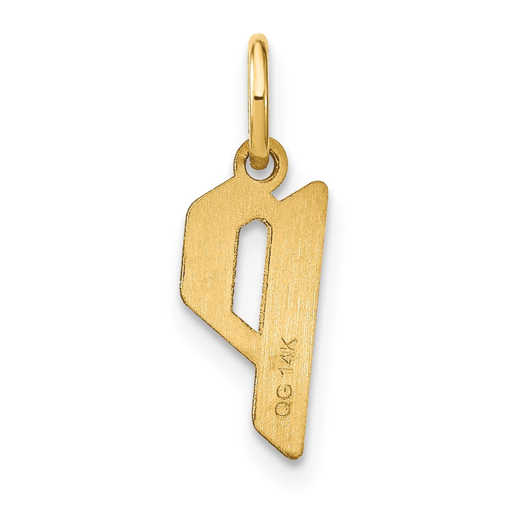 14K Gelbgold 14ky Buchstabe P Initiale Anhänger