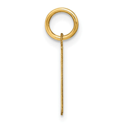 14K Gelbgold 14ky Buchstabe R Initiale Anhänger